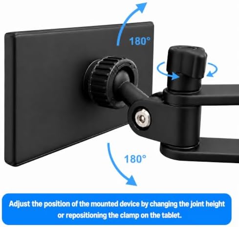 Portable Screen Mount for Tablet,2 in 1 Pack,Clamp Model