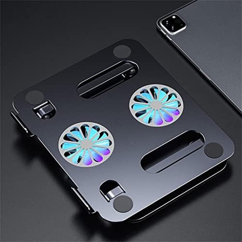 Foldable Laptop Cooling Stand Desk Fan Adjustable Base Aluminum for