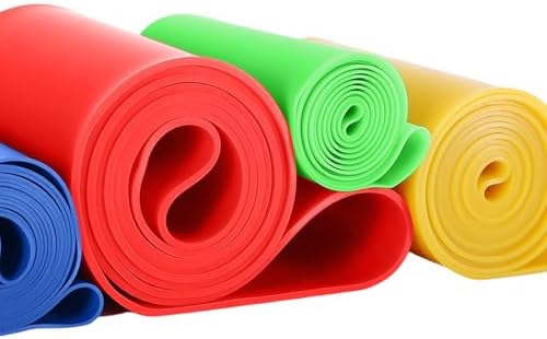 Resistance Loop Exercise Bands Set of 5-5 Different Resistance Levels Workout Bands, Elastic Stretch Bands for Legs, Glutes, Yoga, Pilates, Physical Therapy & Strength Training
