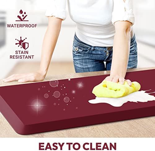 4/5 Inch Thick Kitchen Mat - Cushioned Anti Fatigue Mat for Kitchen Floor
