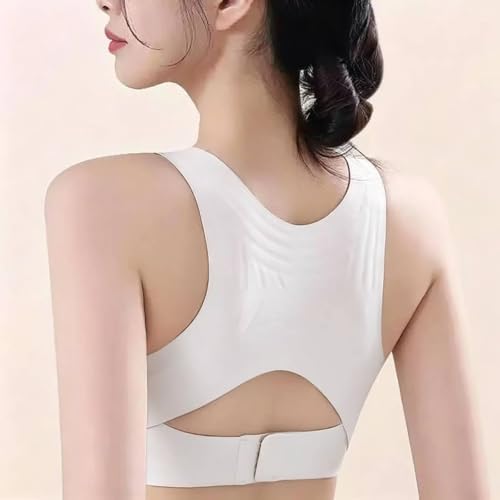 Front Closure Bras for Women Posture Corrector Cross Back Jelly Bralettes