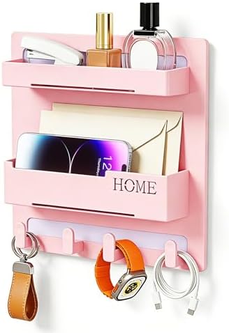 Floating Shelves for Bedside Shelf Accessories Organizer, Wall Mount Self Stick On, Cute Room Decor Aesthetic, Girls Room Decor, Cool Stuff For Bedroom Storage And Organization, Bedside Wall Organizer