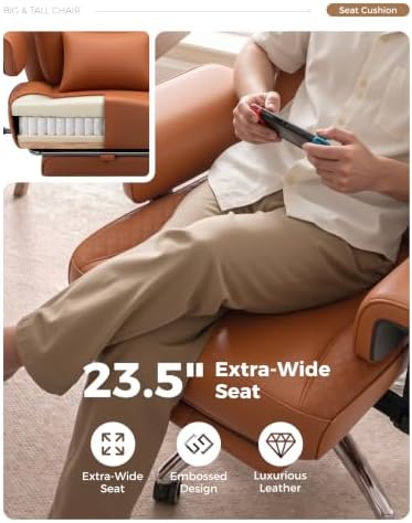 Big and Tall Office Chair, High Back Ergonomic Desk Chair
