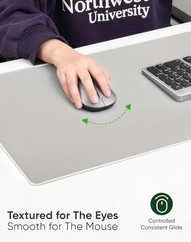 ALOANES Non-Slip Extended Mouse Pad Office&Home Desk Mat Stitched Edge