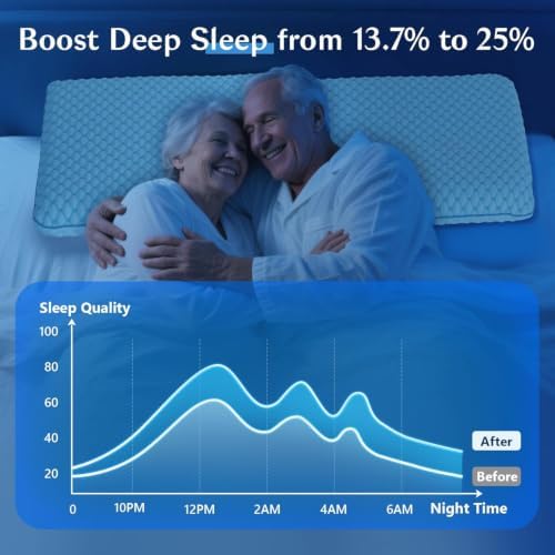 Flat Pillow for Stomach and Back Sleepers, Ultra Thin Pillow for Sleeping, Cooling Gel Slim Stomach Sleeping Pillows for Shoulder Neck Pain Relief, Low Profile Memory Foam Pillows 2.75-inches