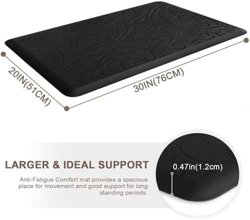 Kitchen Mat Cushioned Anti-Fatigue Comfort Standing Mat Rug for Home,Office