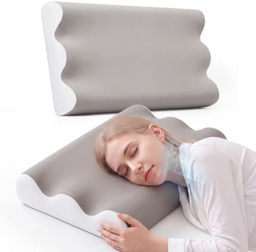 NEWBULIG Contour Memory Foam Cervical Pillow with Neck Support