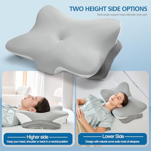 Krightlink Ergonomic Memory Foam Cervical Pillow Contour Design
