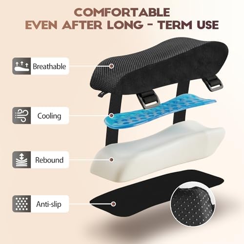 Chair Arm Pads for Office, Wheelchair and Gaming