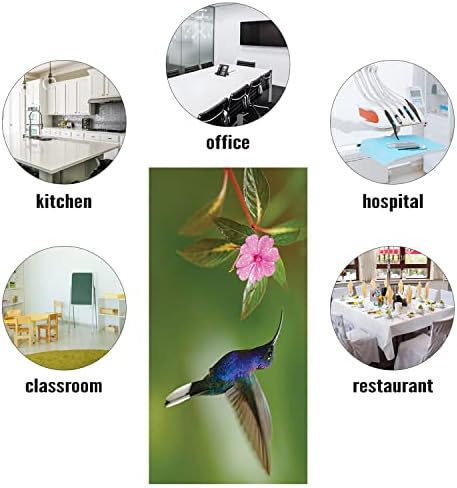Fluorescent Light Cover Decorative Ceiling Light Filters,Hummingbird Pattern,for Classroom Office Hospitals Home Ceiling Decorative,2ft x 4ft,Olive Green Multicolor