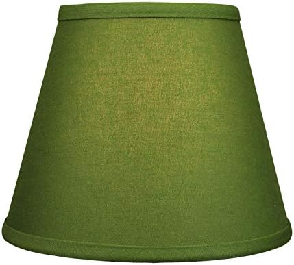 FenchelShades.com Lampshade 6" Top Diameter x 10" Bottom Diameter x 8" Slant Height 6x10x8" with Spider Attachment Diameter 0.4 Inch for Lamps with a Harp (Avocado)