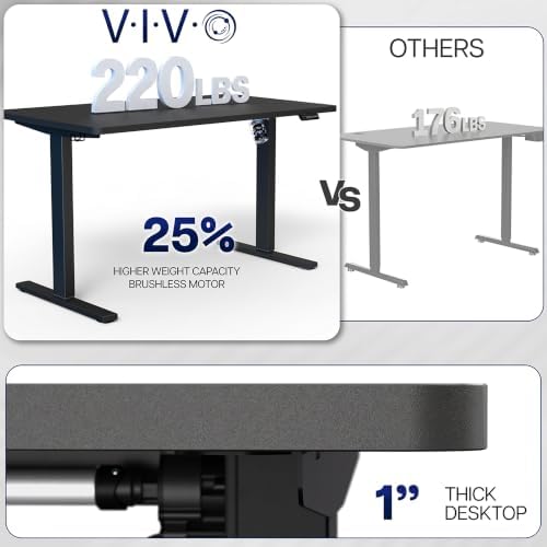 VIVO Dark Gray 55 x 28 in Standing Desk, DESK-KIT-1G55G