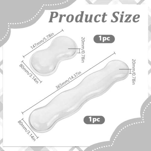 2 Pcs Gel Wrist Rest for Keyboard and Mouse for Office Gaming