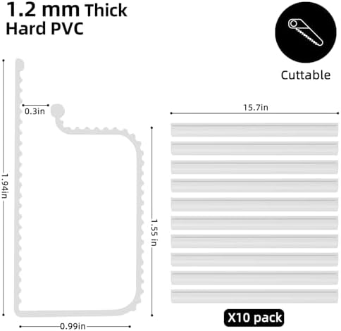 YECAYE 157in Cable Management Cord Organizer, Cable Raceway, White