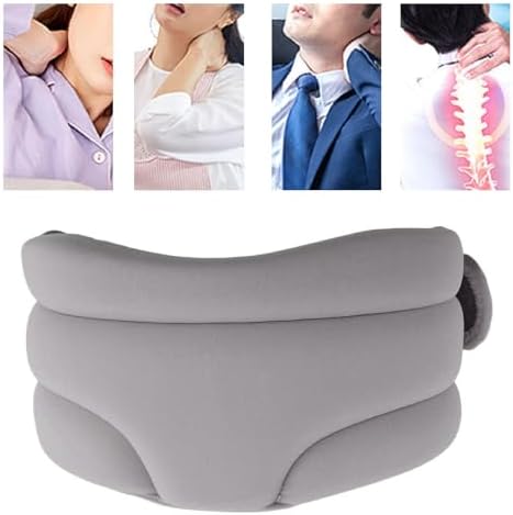 Neck Brace for Neck Pain and Support, Soft Neck Support Brace for Sleeping, Adjustable Cervical Collar Keep Vertebrae Stable and Aligned, Relief of Cervical Spine Pressure (Gray)