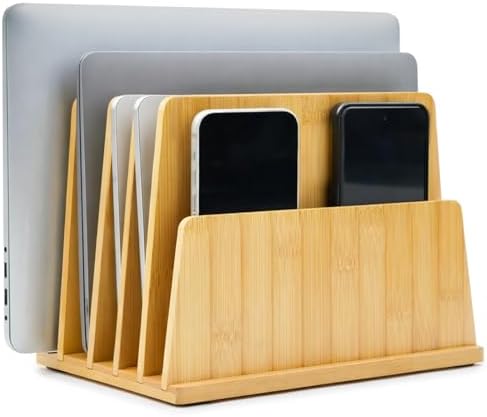 Unittype Bamboo Multi Device Organizer, 5 Slots