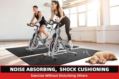 GymCope Treadmill Mat for Hardwood Floor Carpet 7'x3'/6'x3'/6'x2.5'/4'x2'