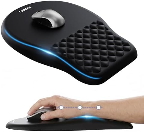 Ergonomic Mouse Pad with Wrist Reat, Memory Foam Support Mousepad