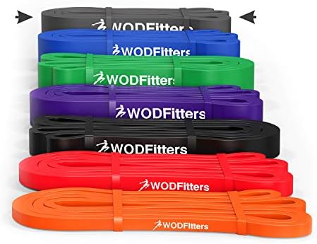 WODFitters Pro Series Pull-Up Assistance Bands – Premium Resistance Loop Bands for Assisted Pull Ups, Muscle Ups, Strength Training & Mobility – Durable Bands for Functional Fitness