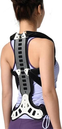 Adjustable Back Posture Corrector, Kyphosis Corrector Brace, Upper Back Support, Adjustable Shoulder Straightener for Women and Men, for Kyphosis Hunch Relief,M