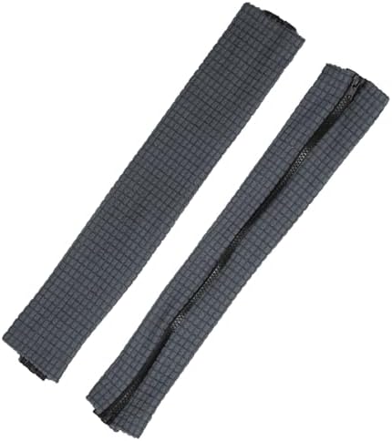 PATIKIL 18x4.3 in Office Chair Armrest Covers, 1 Pair Office Chair Arm Covers Long Computer Chairs Arm Rest Cover with Zipper Removable Rest Slipcover Hand Rest Protector, Dark Gray