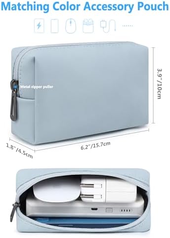 HYZUO 13 Inch Laptop Case Sleeve with Stand for MacBook Air, Pale Blue