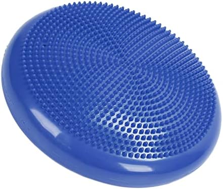 Inflatable Balance Disc Cushion for Yoga, Stability Training & Core Exercise, NonSlip Massage Pad for Home Gym, Office Chair Posture Support, Kids Sensory Play