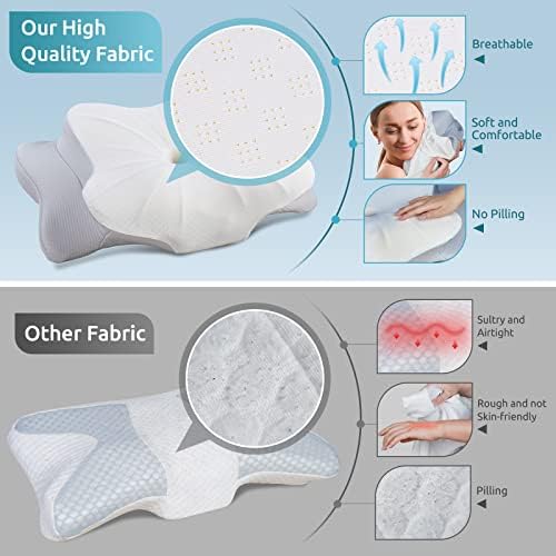 DONAMA Cervical Neck Support Pillow for Neck and Shoulder Pain Relief