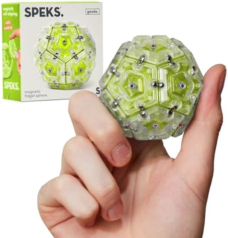Speks Geode Magnetic Sensory Sphere, Stress Relief Tool, Executive Desk Toy
