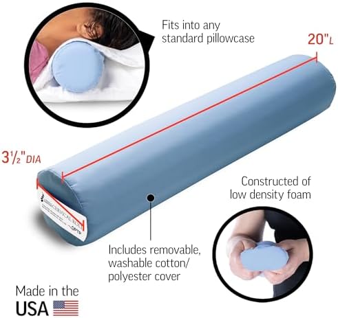 OPTP The Original McKenzie Cervical Roll, 20" Neck Support Pillow for Sleep