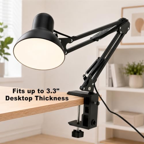 RTNLIT Heavy Duty Desk Clamp for 1/2” and 5/8" Hole Base Magnifying Lamp
