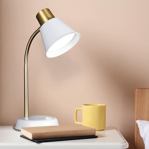 OttLite Beam ClearSun LED Metal Desk Lamp, White