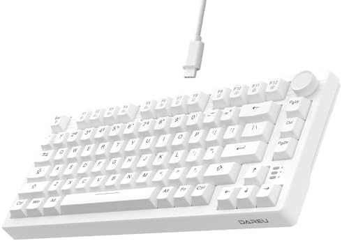 DAREU EK75 75% Wired Mechanical Keyboard and Ergonomic Vertical Wireless Mouse