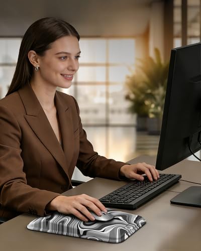 TECKNET Ergonomic Mouse Pad with Wrist Rest, All-Day Comfort & Pain Relief