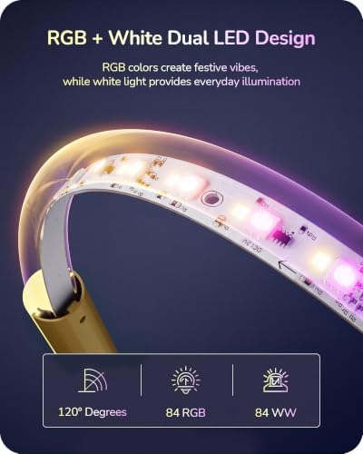 EDISHINE RGBCW Floor Lamps for Living Room, Smart App & Remote Control