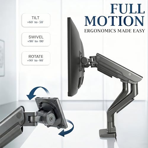 VIVO PRO Premium Black Dual Ultrawide Desk Mount, 24-38" Screen, PRO-ST245B