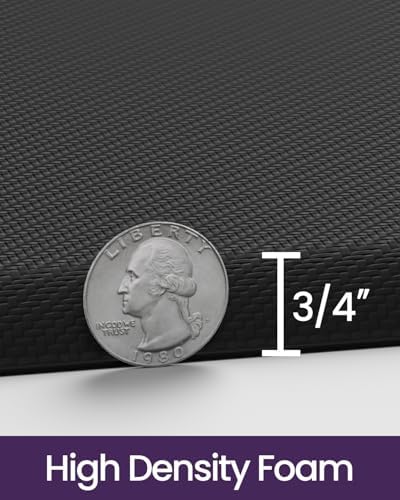 DEXI Anti Fatigue Kitchen Floor Mat Cushioned Standing Runner 48x20, Black