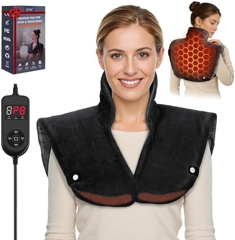 UTK 30s Fast Heating Pad for Neck, Shoulders & Upper Back, Graphene Heat
