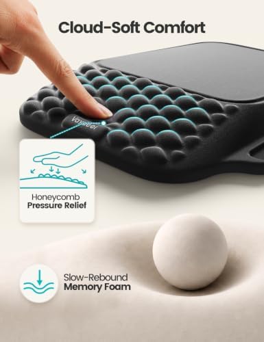 Vaydeer Ergonomic Mouse Pad with Wrist Rest, Built-in Pen Storage