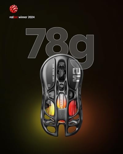 GravaStar Mercury M2 Wireless Gaming Mouse with 5 Dynamic Lightsync RGB