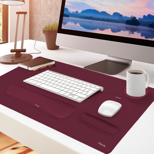 MOSISO Keyboard Mouse Pad Set, Large Gaming Mousepad&Keyboard Wrist Rest