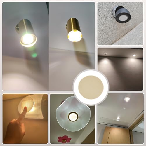 PH PandaHall 5pcs Lamp Shade Diffuser Fabric Lamp Shade Replacement with 50pcs Plastic Stickers Dazzling Proof Lampshades Spotlight Lamps Covers for Pendants Photography Light Downlight 6.3 Inch
