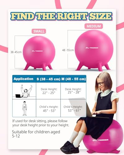 Trideer Flexible Seating for Classroom, Yoga Ball Chairs for Kids