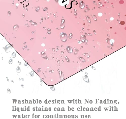 I Can Do All Things Inspirational Quote Mouse Pad, Pink Mouse Pads for Desk Non-Slip Rubber Base Mousepad for Laptop, Mouse Pad for Women Mouse Pads for Wireless Mouse Desk Pad Desk Accessories