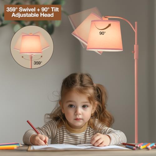 AIDENOEY Smart Floor Lamp with Side Table, Alexa & Google Assistant