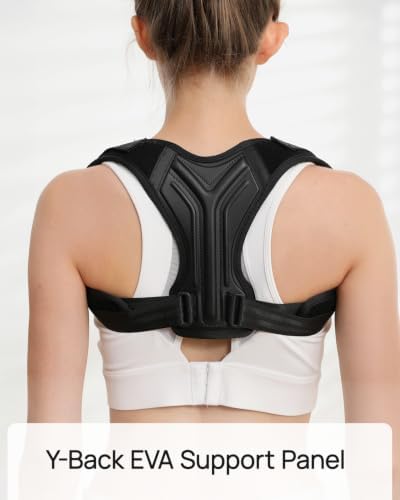 Confident Women Posture Corrector, Easy-Adjust Shoulder Upper Back Brace