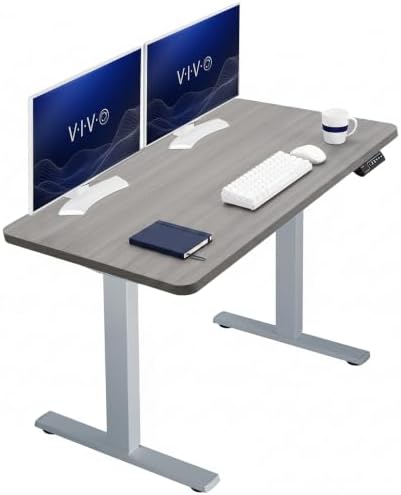 VIVO Dark Gray 43 x 24 in Standing Desk, DESK-KIT-1G4G