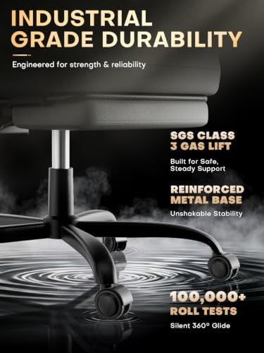 HLDIRECT Gaming Chair with Massager Lumbar Support, 400LBS Weight Capacity