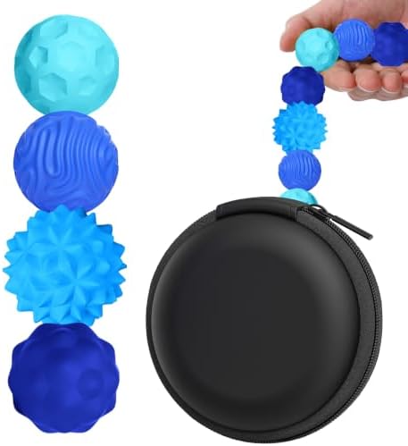 BUSOHA Silicone Magnetic Fidget Balls - 4 Pack Fidget Toys for Adult