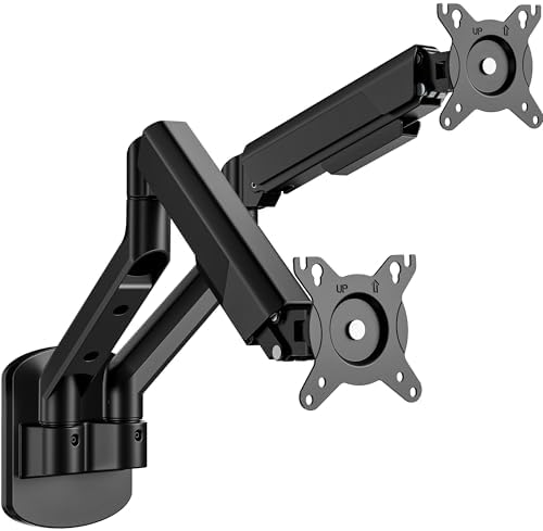 ARES WING 17-35 Inch Ultrawide Dual Monitor Wall Mount, Black